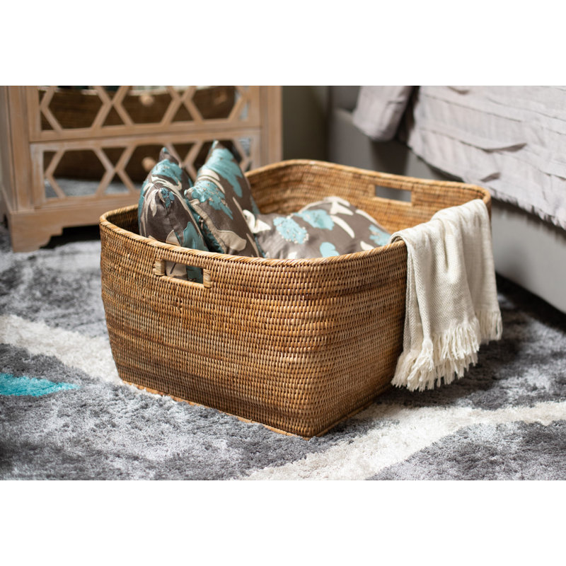 Large Rattan Basket & Reviews Birch Lane
